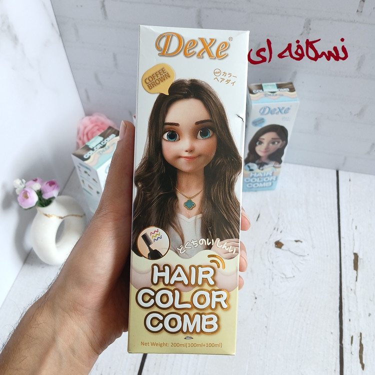 شامپو رنگ گیاهی دکسی نسکافه ای