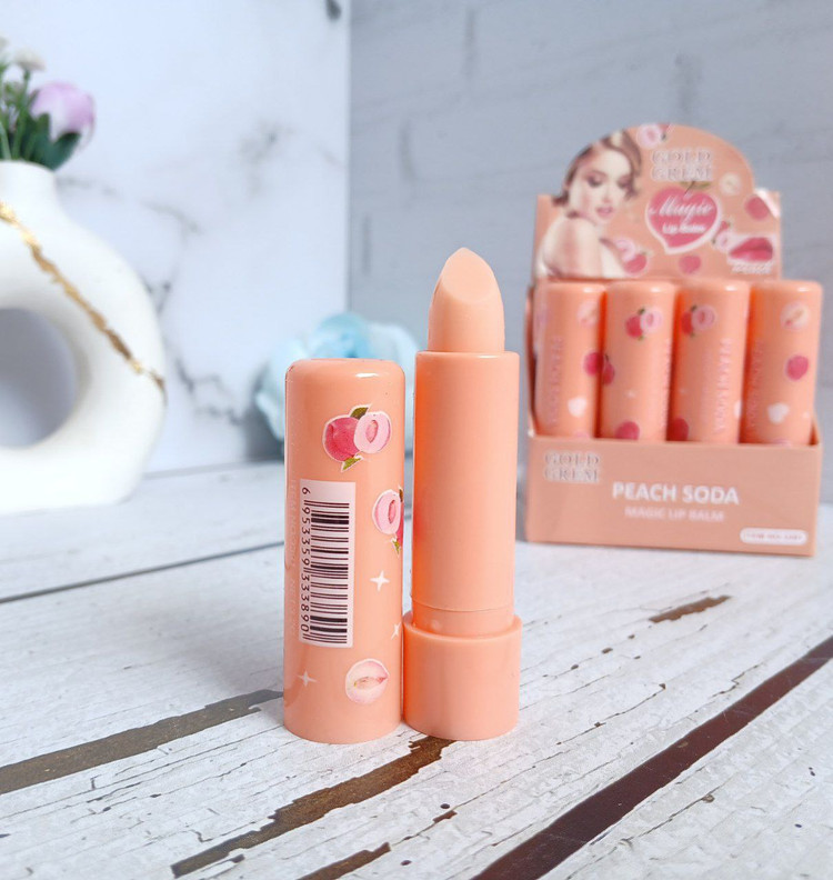 بالم لب حرارتی هلو (Magic Lip Balm) با رایحه میوهای و آبرسان قوی